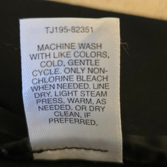 PENDLETON WOMENS CLASSIC SLEEVELESS BLACK MIDI SHEATH DRESS SIZE 16 COTTON OFFIC - Picture 8 of 10